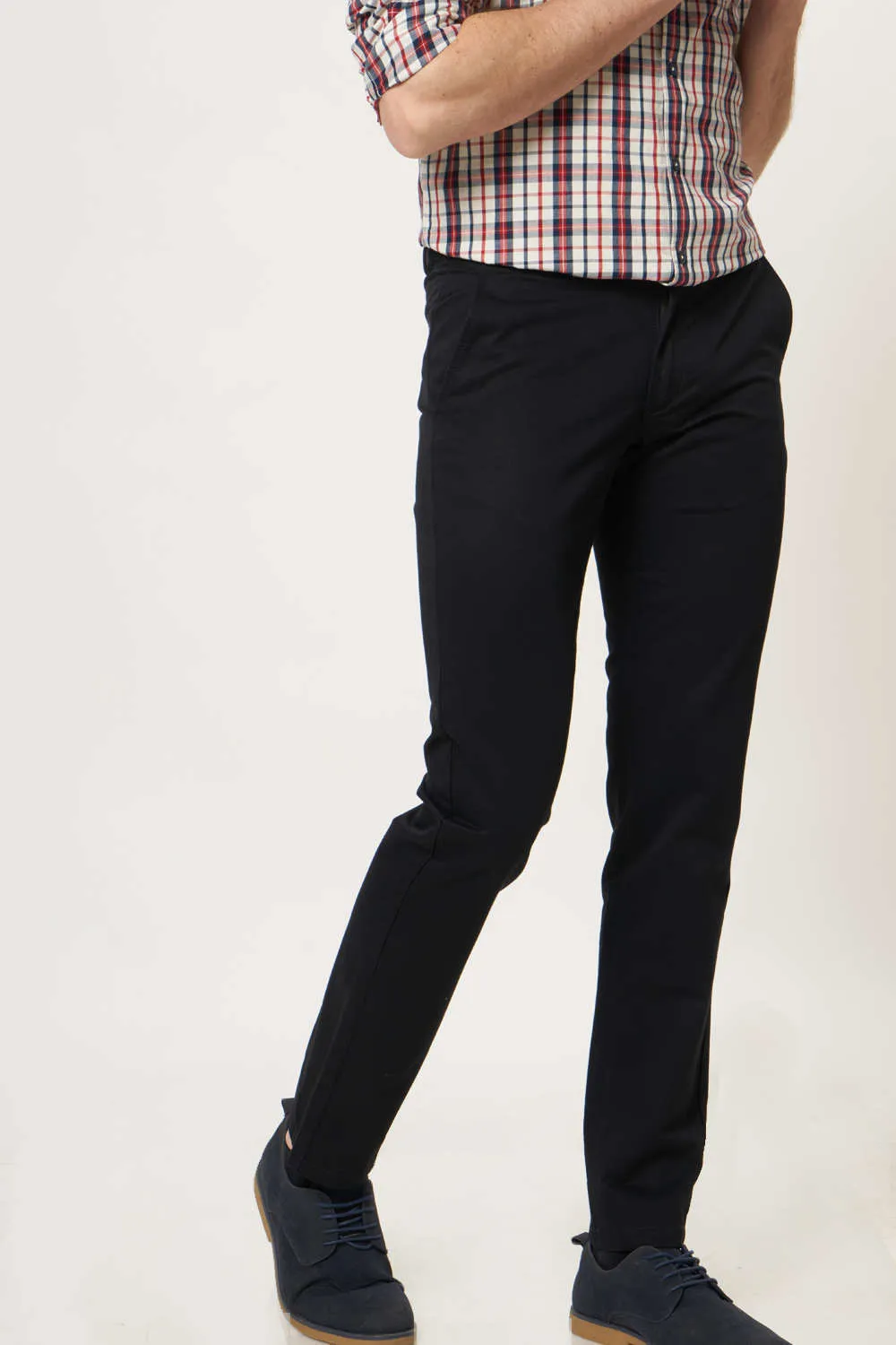 Tapered Fit Cotton Trouser