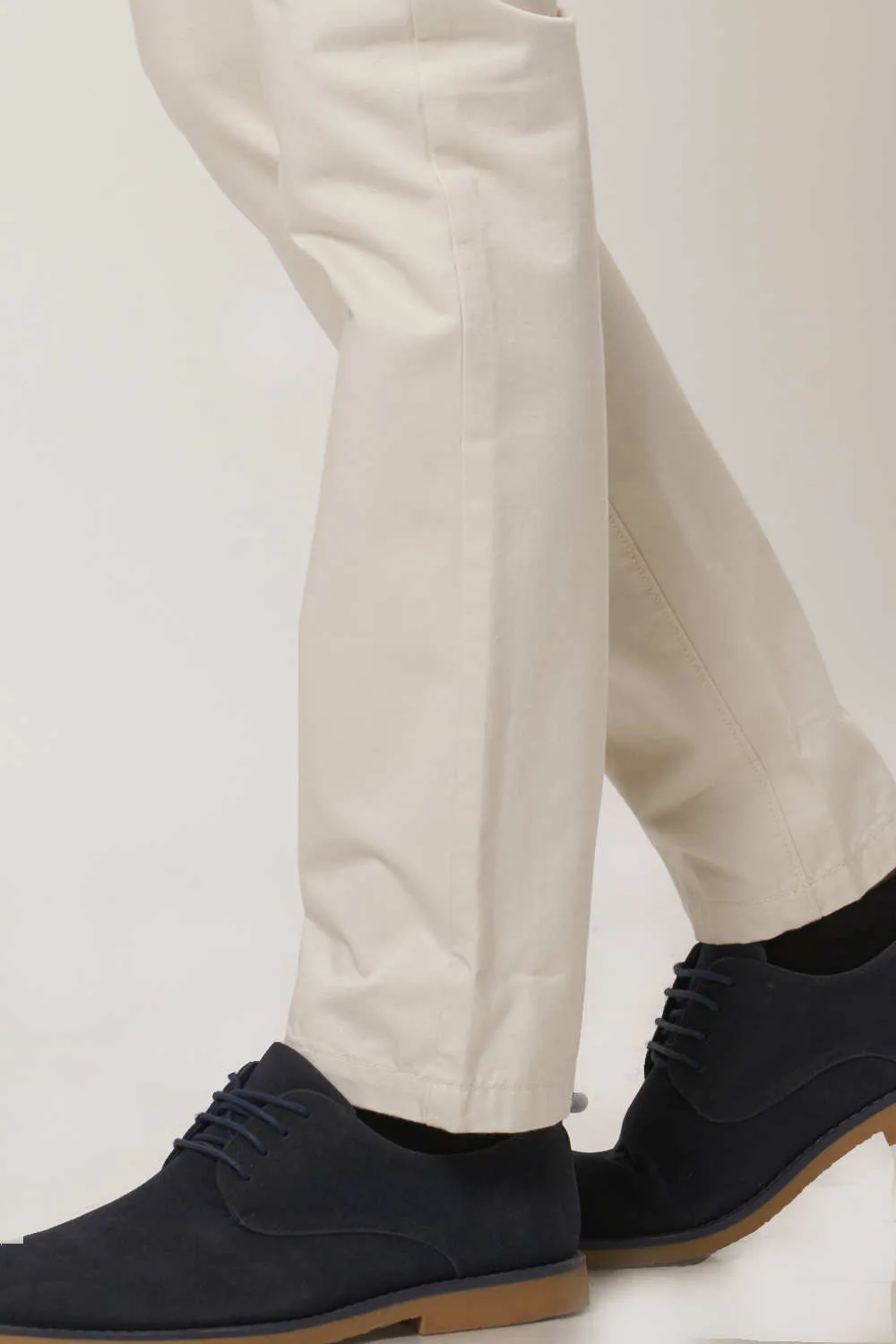 Tapered Fit Cotton Trouser