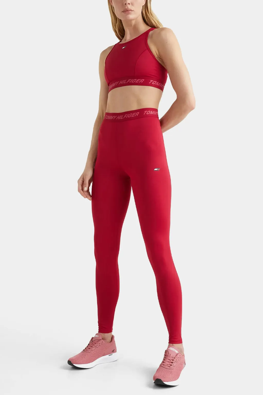 Tommy Hilfiger - Sport Long Leggings With High Rock and Logo