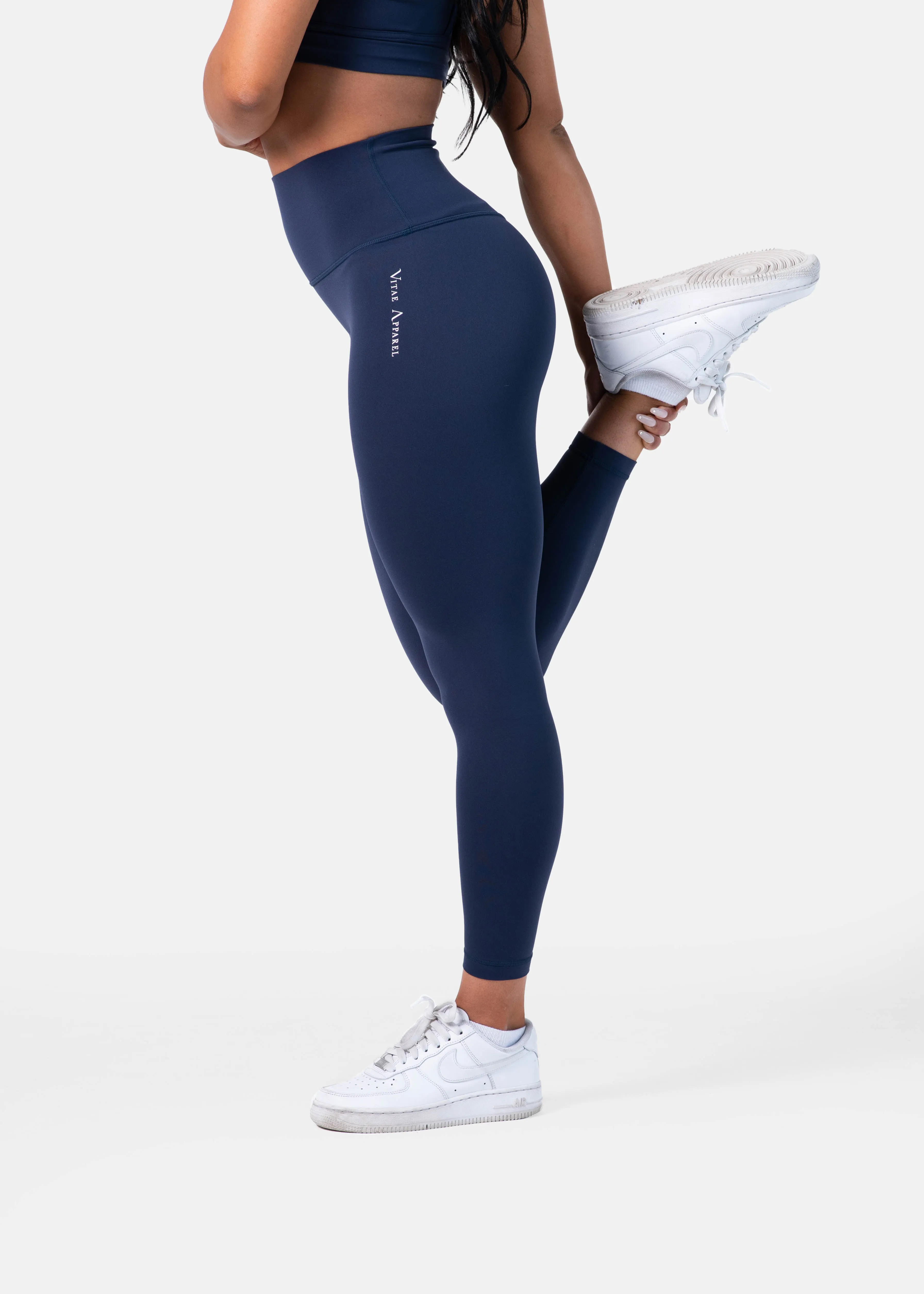 Ultra Flex Seamless Leggings Dark Denim Blue