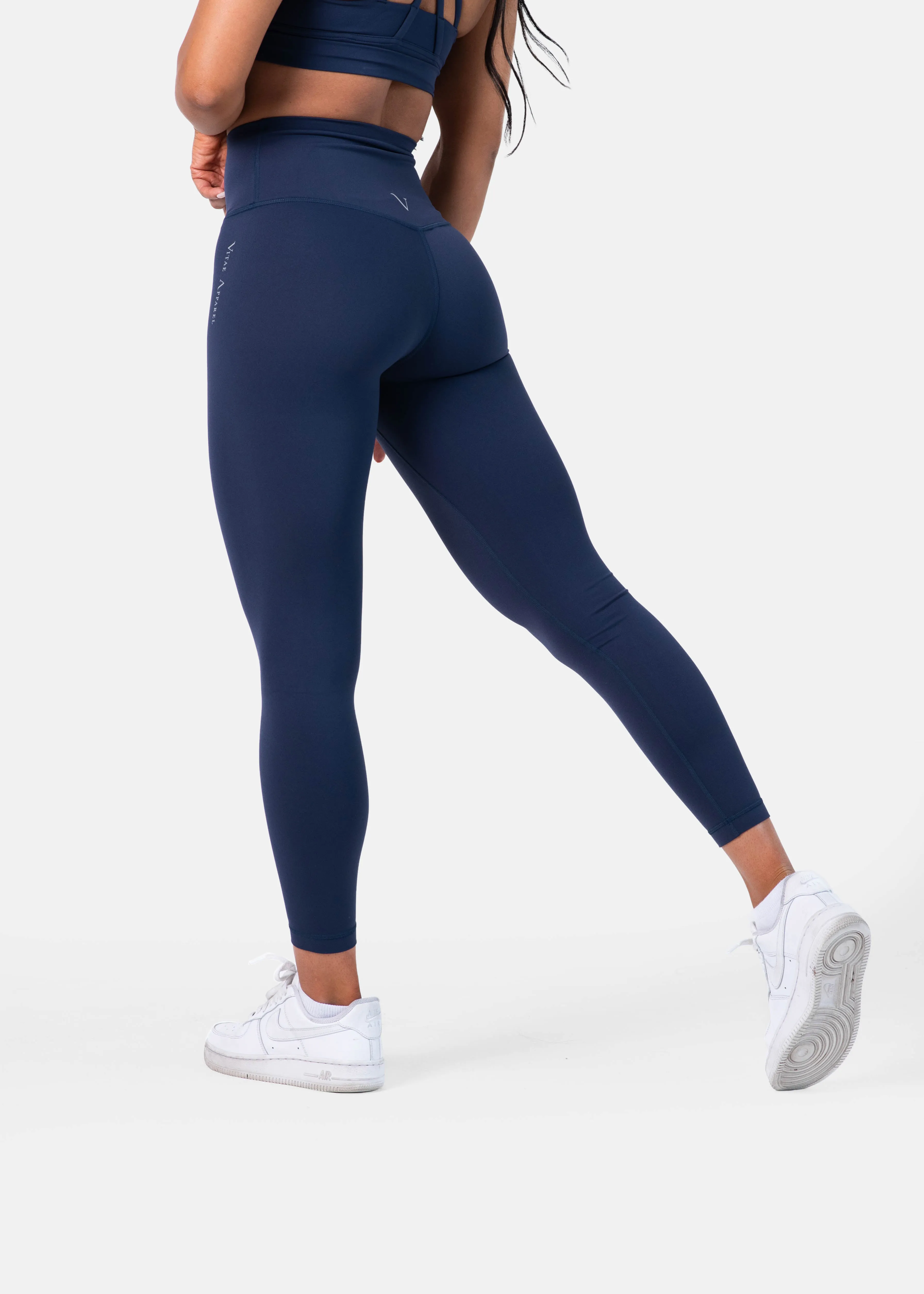 Ultra Flex Seamless Leggings Dark Denim Blue