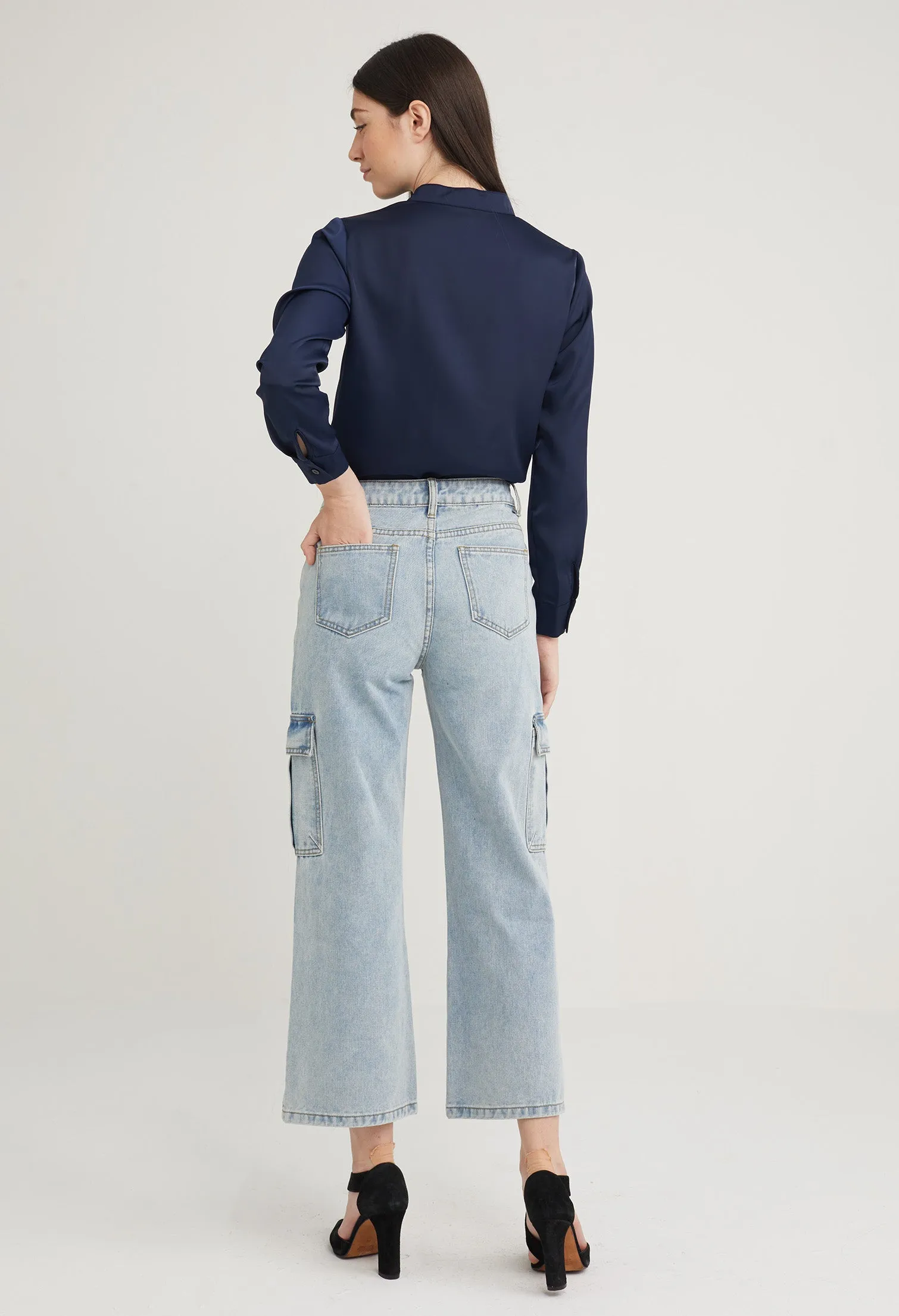 Utility Straight Cut Denim Jeans