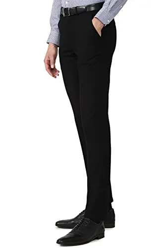 Van Heusen Men's Slim Pants (VHTFTSLBD66038_Black_32)