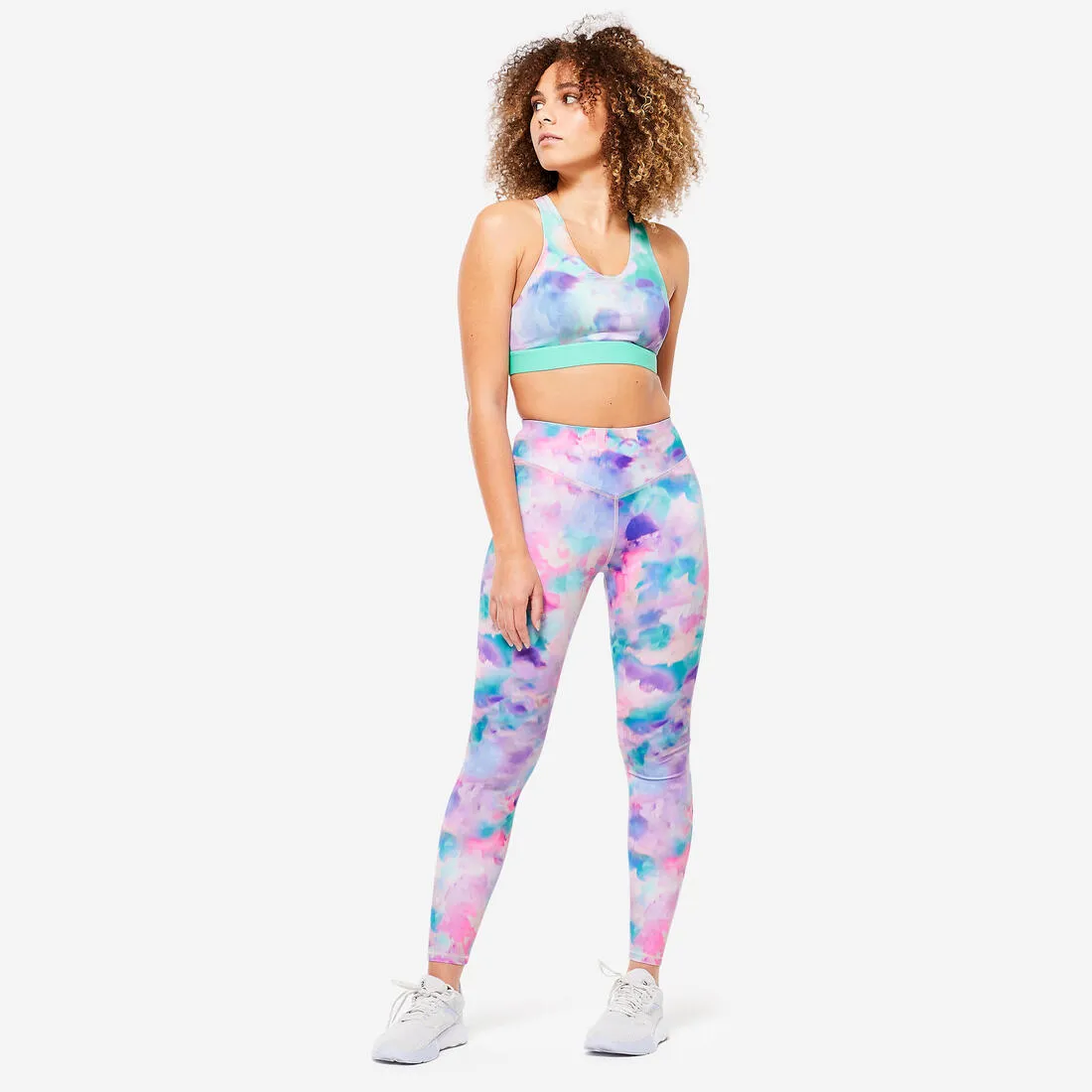 Women's High-Waisted Fitness Cardio Leggings - Print