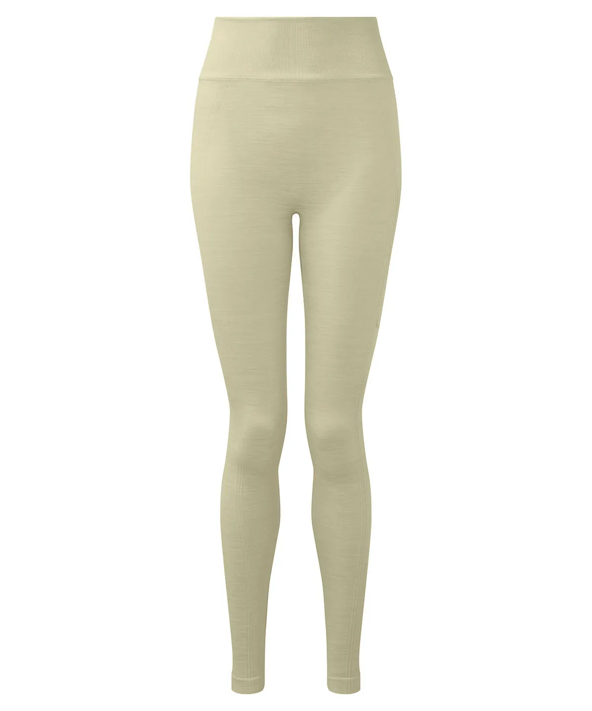 Womens TriDri® recycled seamless 3D fit multi-sport flex leggings | Sage Green Melange