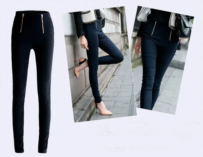 Zip High Waisted Leggings